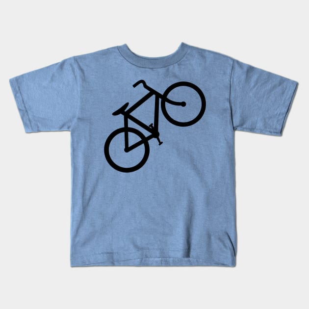 Bicycle UpHill Ride Kids T-Shirt by Bunnuku